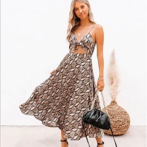 Vici dolls snake print dress